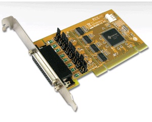 Sunix Ser5056h - Standard + Low-Profile Dual Bracket - 4 Port High-Speed Serial ( 16c950 ) Rs232 , 32/64bit 3.5/5v Pci Card , 128byte Hardware + 128k Software Fifo, Sun1999 Chipset With Low Power Consumption , 921.6kbps , 15kv Esd Protection + 15kv Iec100