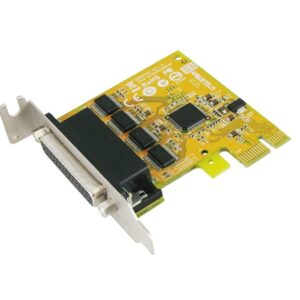 Sunix Ser6437phl - Low-Profile + Extra Standard Dual Bracket - 2 Port High-Speed Serial ( 16c950 ) Rs232 , Pci-Express (1x) , 5v/12v/Ri (No Power) Selectable For Each Serial Port ( Enable Serial Devices To Function Without Ac-Adapter ) +1.1 Amp Ptc , 128