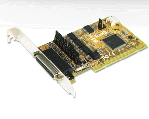 Sunix Cdk1056p - Standard + Low-Profile Dual Bracket - With Power Select - 4 Port Serial ( 16c950 ) Rs232 With + 6pin Rj11/12 Cash Drawer Interface , With 1x 12vdc Power Jack Expansion For Pos Peripheral , 5v/12v/Ri (No Power) Selectable For Each Serial