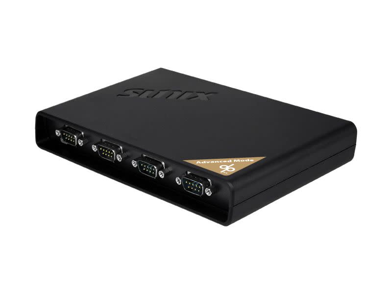 Sunix Dpas04hp0 Deviceport Advanced Mode Ethernet Enabled With Wifi Support - 4x Powered Serial/Rs-232 Over Ethernet ( 2xrj45 ) , Upstream+Downstream With Daisy Chain Support Upto 255x Serial Ports , Auto-Detect & Port-Mapping , 115 Kbps , Sunix Dpl2