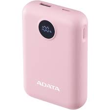 Adata c100 10000mah Digital Power bank Pink 20 w fast charging Usb-C