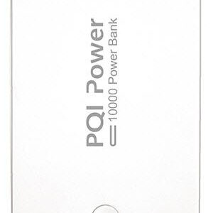 Pqi 6ppl-12br0002a / 6ppl-12ir0002a Power 10000c Powerbank + Flashlight - White - Universal Mobile Powerbank With Samsung Original Battery , 10000mah With Dual Usb Output , 5v/2a Input + 5v / 1.5a+2.1a Dual Output With Fast Charging , 115x71x15mm , 202g