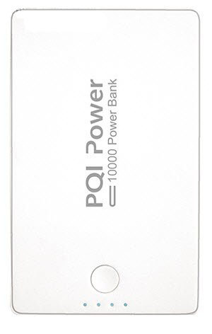 Pqi 6ppl-12br0002a / 6ppl-12ir0002a Power 10000c Powerbank + Flashlight - White - Universal Mobile Powerbank With Samsung Original Battery , 10000mah With Dual Usb Output , 5v/2a Input + 5v / 1.5a+2.1a Dual Output With Fast Charging , 115x71x15mm , 202g