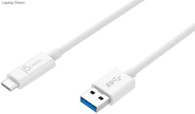 J5create Jucx06 Usb3 (Gen2/10gbps) Type-C To Type-A Cable - For 10gb/S Fast Data Transfer + 60w/3a Fast Charge - 90cm - Retail Pack