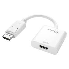 J5create Jdc158 Displayport To 4k Hdmi2.0 2m Cable - Passive Support Upto 4096x2160@30hz 4k Uhd White For Mac Or Pc - Retail Pack