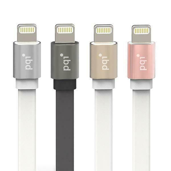 Pqi 6zc190701r003a I-Cable Lightning 100 Metalic Gold - Apple Mfi Certified - 100cm - Usb To Lightning 8pins Sync+Charge With Metallic Connector With Flat Cable Design