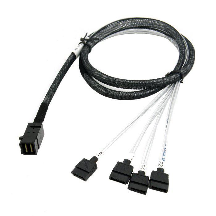 Intel Axxcbl570hdms / Axxcbl650hdms / Axxcbl730hdms / Axxcbl875hdms - 2x Sff8643 ( Mini-Sas Hd )-> 2x Mini-Sas(Sff8087) Cable Kit