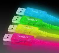 Vizo Starlet Usb-2m-Yl 2m Usb 2.0 Cable ( Type A - Type B ) - Uv+Led Yellow Retail Pack - For Usb2.0/Usb3.0 Host Or Device