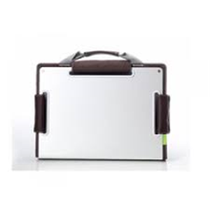 Coolermaster / Choiix C-Mb03-C1 14" Notebook Ergonomic Metal Sleeve/Bag With Handle Metal Sleeve For Heat Dissipation & Screen Protection Silver With Brown Finish 344x251x42mm Work As Angled Nb Stand /Cooler