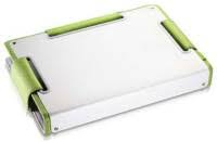 Coolermaster / Choiix C-Mb03-G1 14" Notebook Ergonomic Metal Sleeve/Bag With Handle Metal Sleeve For Heat Dissipation & Screen Protection Silver With Green Finish 344x251x42mm Work As Angled Nb Stand /Cooler