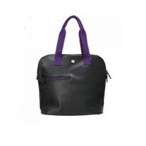 Vax Calabria Purple & Black 14 Inch Woman's Compact Tote Bag
