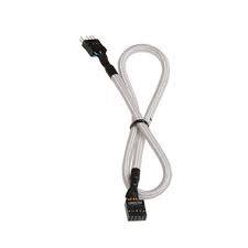 Bitfenix Bfa-Msc-Aud30wk-Rp Alchemy Multisleeved(1) Cable - 10pin Audio 30cm Extension Cable ( From Case Control Panel To Mb ) - White