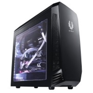 Bitfenix Aeg-300-Kkwn1 Aegis Core- Black + Windowed + Icon Disply With 3-Speeds Fan Controller Closed Panels For Noise Shielding With Reservoir Bracket + Pump Bracket 200mm Width Slim Design No Psu ( Bottom Placed + Multi-Direction Psu Design ) 2x U