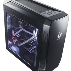 Bitfenix Aeg-300-Kkwl1 Aegis - Black + Windowed + Icon Disply With Programmable Icon Display ( 240x320 2.8" Tft Lcd ) + 3-Speeds Fan Controller Closed Panels For Noise Shielding With Reservoir Bracket + Pump Bracket 200mm Width Slim Design No Ps