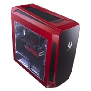 Bitfenix Aeg-300-Rkwn1 Aegis Core - Red + Windowed + Icon Disply With 3-Speeds Fan Controller Closed Panels For Noise Shielding With Reservoir Bracket + Pump Bracket 200mm Width Slim Design No Psu ( Bottom Placed + Multi-Direction Psu Design ) 2x Us