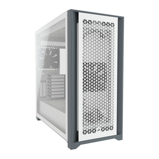 Corsair Cc-9011211-Ww Obsidian Series 5000d Airflow - White+Grey Tempered Glass