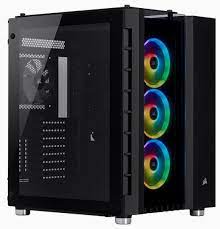 Corsair Cc-9011168-Ww Crystal Series 680x Rgb Tempered Glass Black