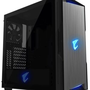 Gigabyte Aorus C300 Tempered Glass Black Steel Mid Tower Desktop Chassis (no psu)