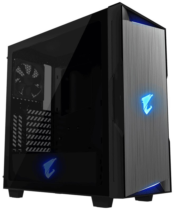 Gigabyte Aorus C300 Tempered Glass Black Steel Mid Tower Desktop Chassis (no psu)