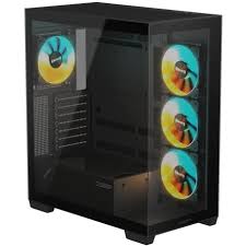 Gigabyte C500 Panoramic Stealth Black Mid Tower Argb Gaming Case (no psu)