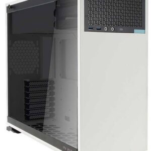 Inwin 102 - White Mid Tower Desktop Chassis with Tempered Glass Side Panel (no psu)