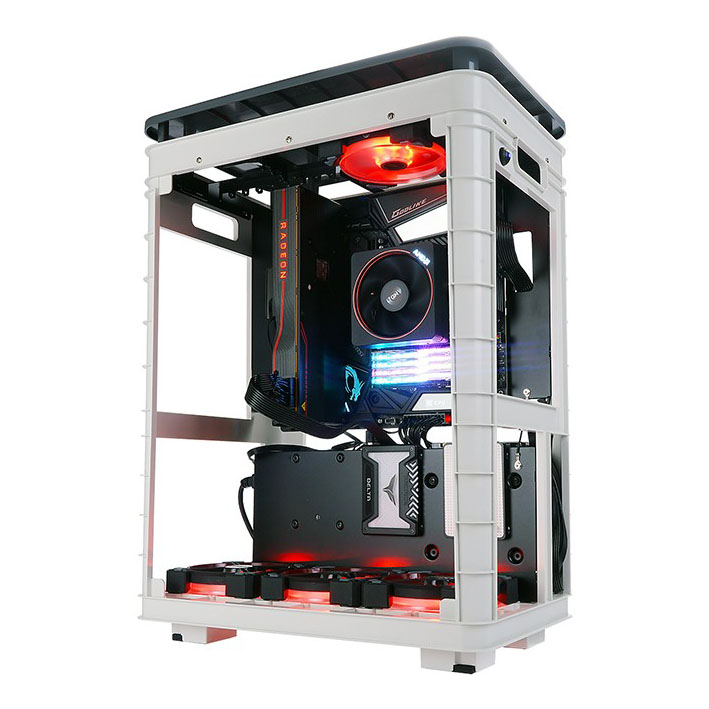 Inwin Iw-Cf12 Alice Totem Open Air Mid Tower Desktop Chassis with Dustproof Cover (no psu)