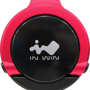 In-Win Mag-Ear Headphone/Earphone Hanger Black+Red - Magnet With Anti-Slip Silicone