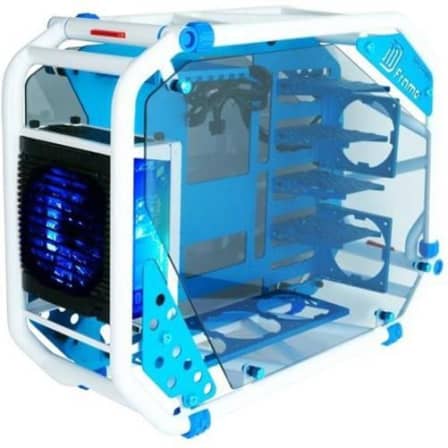 Inwin D-Frame 2.0 White Open Air Desktop Chassis Limited Edition with 1065 watt power supply