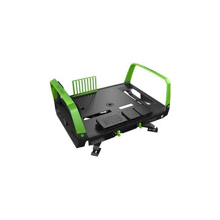 In-Win X-Frame 2.0 Black + Green - Test Bench / Open Air With Dual Orientation (Desktop / Tower) + Detachable Stand With 360 Degree Free Rotation