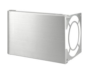 Lian-Li Ad-02 Air Duct For Cpu Silver Aluminum To Work With Exisiting 120mm Rear Case Fan - Compatible With Most Of Case