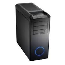Lian-Li Pc-B25s Blue Ring Midi Tower Black With Cold Blue Ring Design No Psu