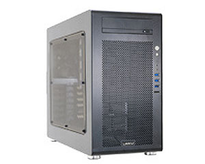 Lian-Li Pc-V700wx With Windowed Side Panel All Black With Black Interior No Psu ( Front + Bottom Placed Design ) Mini-Tower ( 400x210x496mm ) For Atx