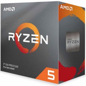 Amd 100-100000457box Socket Am4 Ryzen5 5500 - 6 Cores / 12 Threads ( 3.6ghz Box Cpu / 4.2ghz Turbo Core ) Unlocked Clock Multiplier ; 576k L1 + 3mb L2 + 16mb L3 Cache Intergrated Dual Channel Ddr4-3200 Memory Controller ; 7nm 65w Tdp - Box Cpu ( With