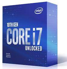Intel Comet Lake Lga1200 I7-10700kf - 8 Cores+Hyper-Threading / 16 Threads 3.8ghz Box Cpu / 5.1ghz Turbo Boost Unlocked Clock Multiplier 14nm Sse4 Avx2 Bmi Fma3 Sba No Vpro Tsx Vt-X + Vt-D + Aes-N Built-In Dual Channel Ddr4-2933 ( Non-Ecc Only )