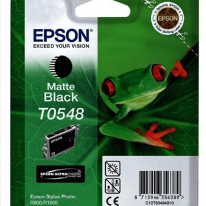 Epson T0548 ( C13t05484010 ) - Matte Black Frog Ink - For Stylus Photo R800 R1800