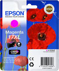 Epson ( C13t17134a10 ) - No.17xl Magenta Claria Home Ink 6.5ml - For Xp-33 Xp-103 Xp-203 Xp-207 Xp-306 Xp-406