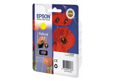 Epson ( C13t17044a10 ) - No.17 Yellow Claria Home Ink 3.2ml - For Xp-33 Xp-103 Xp-203 Xp-207 Xp-306 Xp-406