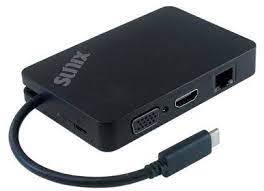 Sunix C0v50pb Minidocking - Usb3.0 Type-C ( Gen1/5gbps ) Universal Docking Station With D-Sub+ Hdmi