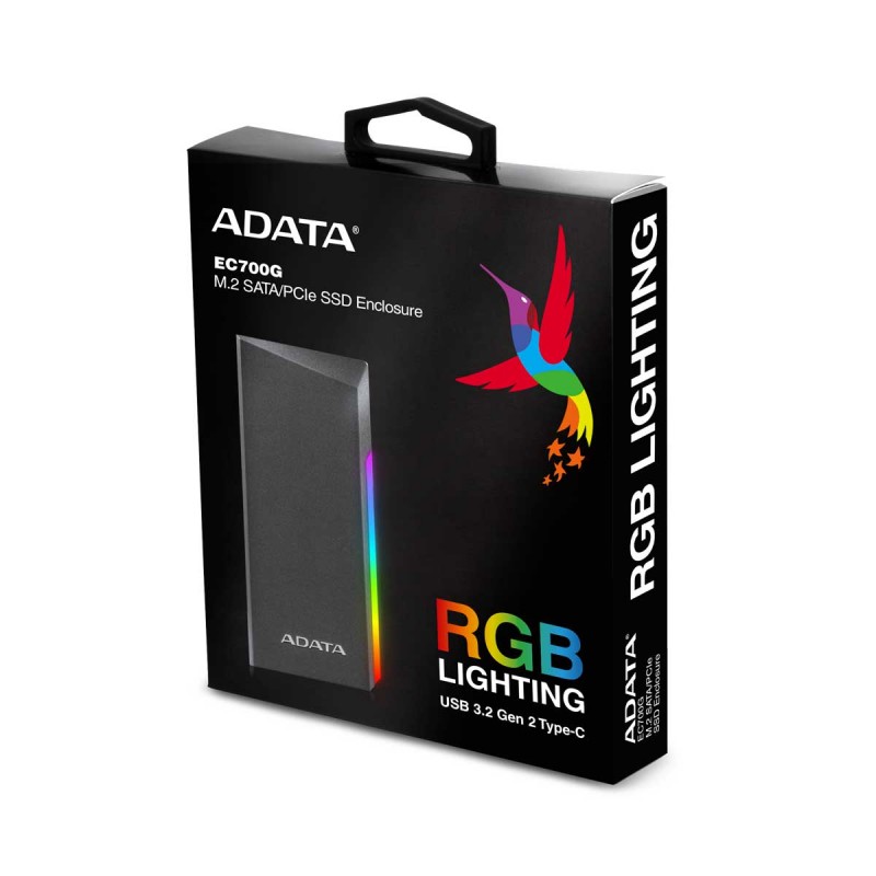 Adata Ec700grgb M.2 T-A+C Gen2 Nvme Enclosure
