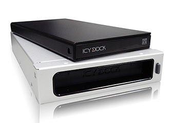 Icydock Mb663ur-1sb Black 9.5mm 2.5" External Enclosure / Mobile Rack Ultra Slim - 13mm