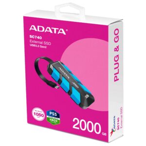 Adata 2tb Sc740 Type-C U3 Gen2