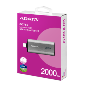 Adata 2tb Sc750 Type-C U3 Gen2