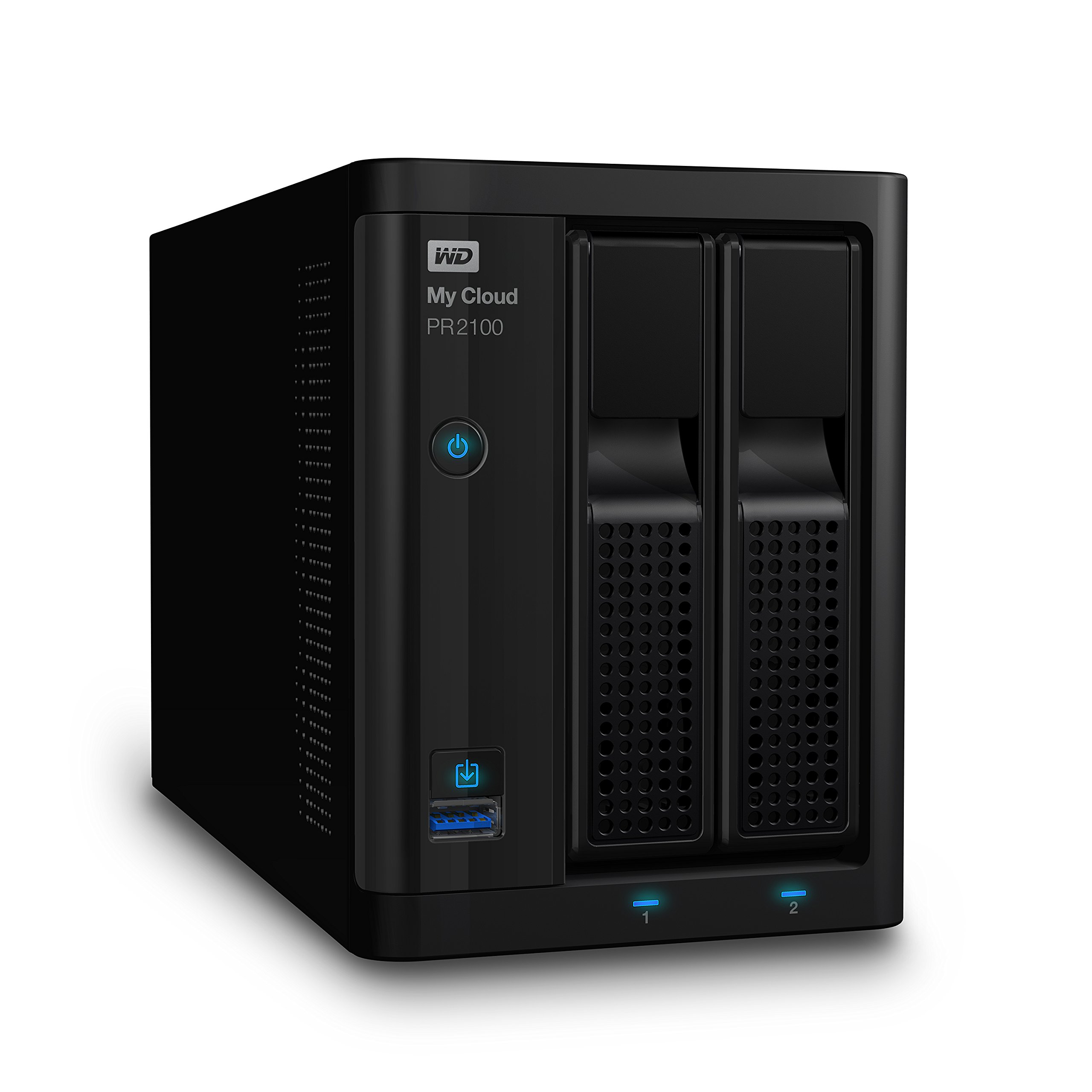Wd Wdbbcl0200jbk Pr2100 Dual Bay Nas 20tb ( 2x 10tb Wd Red Nas Drives 3.5" 7200rpm 256mb ) Front Hot-Swappable Upport Raid 0/ 1/ Jbod Intel Pentium N3710 Quad-Core 1.6ghz Processor + 4gb Memory Support Mobile App Support Power Management Via