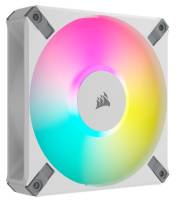 Corsair Co-9050164 Af120 Slim Rgb White With 8x Rgb Leds - 120x120x15mm Fluid Dynamic Bearing 11 Blades 600-2000rpm 3.9-27.5dba 13.4-56.3cfm 0.2-1.9 Mm/H2o