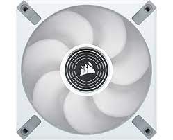 Corsair Co-9050127-Ww Ml120 Elite White With 8x White Led 120x120x25mm Premium Magnetic Levitation Bearing 7 Blades Pwm Fans With Airguide 450-2000rpm 10-30dba 15-58cfm 0.3-2.9mm/H2o Static Pressure