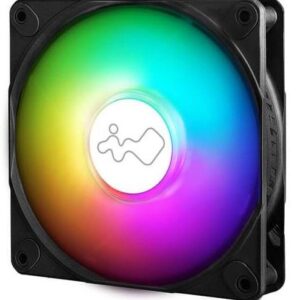 Inwin Al120 Luna Argb - 120x120x25mm 9x Crescent Blades Pwm Fans Fdb ( Fluid Dynamic Bearing ) Bearing Shockproof Rubber Corners For Noise Reduction 400-1800rpm 25-35.5dba 82.96 Cfm 2.31 Mm/H2o Static Pressure