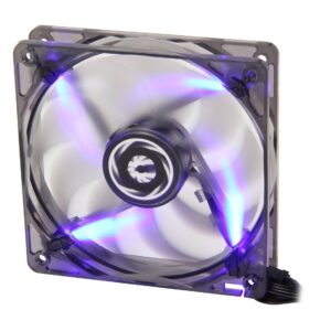 Bitfenix Bff-Blf-14025b-Rp Spectre Led - Transparent With Blue Led Led On/Off Via Jumper Or Fan Controller 140x140x25mm 9x Sickle Fan Blades Fdb ( Fluid Dynamic Bearing ) Bearing 1000rpm 47.7cfm 20dba - 1 Year Warranty