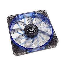 Bitfenix Bff-Lpro-14025b-Rp Spectre Pro Led Transparent With Blue Led Led On/Off Via Jumper Or Fan Controller - High Pressure/Cfm With Dual Frame Construction + Anti-Vibration Rivets 140x140x25mm 9x Reinforced Fan Blades Curved Design Fin For Focus