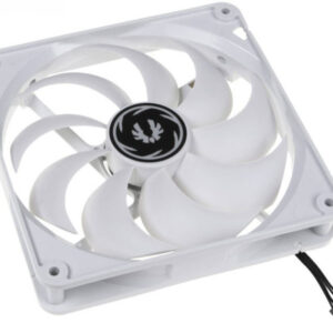 Bitfenix Bff-Spro-14025ww-Rp Spectre Pro All White - High Pressure/Cfm With Dual Frame Construction + Anti-Vibration Rivets + Extra 7v Low Voltage Adapter 140x140x25mm 9x Reinforced Fan Blades Curved Design Fin For Focused Airflow Fdb ( Fluid Dynami