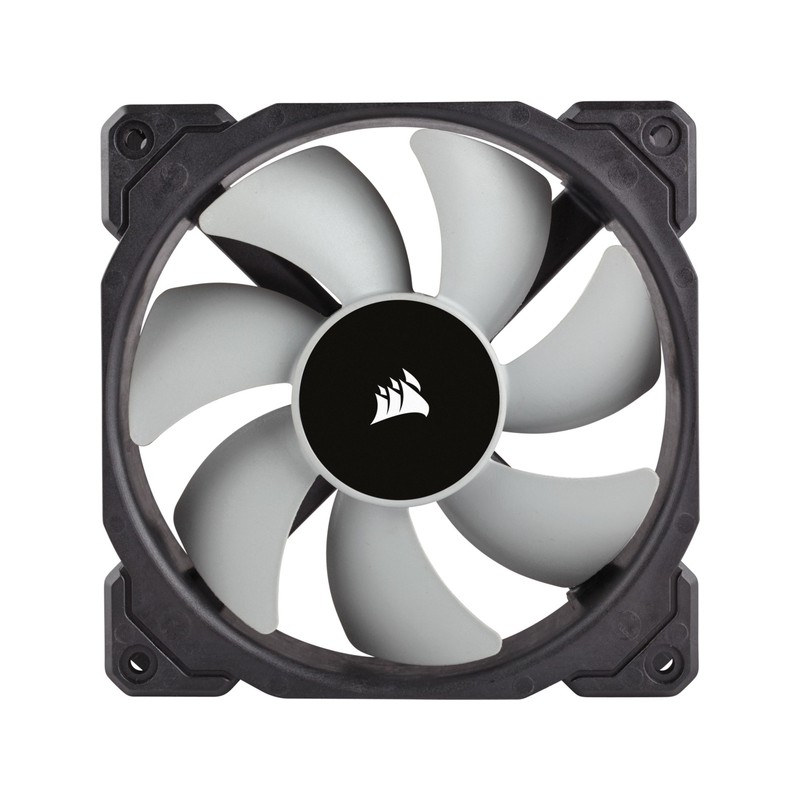 Corsair Co-9050017-Rled / Co-9050086-Ww Af140 Quiet With Red Led - 140x140x25mm Advanced Hydraulic Bearing 11 Blades Rubber Corners For Noise Reduction 1200rpm 25.5dba 66.4cfm 0.8 Mm/H2o Static Pressure